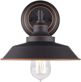 img 3 attached to 🌟 Westinghouse Lighting 6344800 Iron Hill Wall Fixture, 1 Sconce, Oil Rubbed Bronze/Bronze, Indoor Finish with Highlights