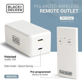 img 1 attached to 🔌 Enhanced Decker Wireless Remote Control Outlet - Polarized