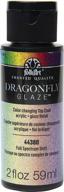 🐉 folkart dragonfly glaze multi-surface paint: full spectrum, 2 fl oz - pack of 1 logo