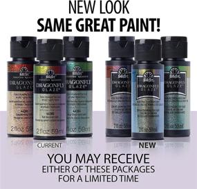 img 1 attached to 🐉 FolkArt Dragonfly Glaze Multi-Surface Paint: Full Spectrum, 2 Fl Oz - Pack of 1