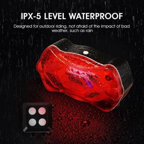 img 2 attached to 🚲 JINHILL Multi-Function Bike Tail Light - Rechargeable Waterproof LED Bicycle Rear Light with Steering Signal, USB Charging, Remote Control - Essential Bike Accessories