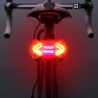 🚲 jinhill multi-function bike tail light - rechargeable waterproof led bicycle rear light with steering signal, usb charging, remote control - essential bike accessories logo