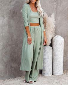 img 3 attached to Women's Casual Lounge Kimono Jumpsuit: Stylish Apparel and Versatile Jumpsuits, Rompers & Overalls for Women