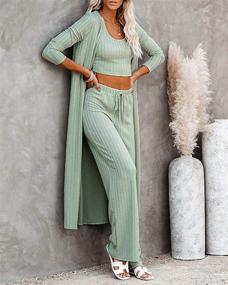 img 1 attached to Women's Casual Lounge Kimono Jumpsuit: Stylish Apparel and Versatile Jumpsuits, Rompers & Overalls for Women