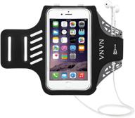 vnvn water resistant sports armband arm case holder - compatible with iphone 11/pro/max, xs/max/xr, 8/7/6/plus (supports face id) - galaxy s20/s10/s9/s8, note10/9/8 bundle - adjustable reflective velcro workout band logo