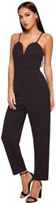img 2 attached to Romwe Sweetheart Strapless Stretchy Jumpsuit Women's Clothing in Jumpsuits, Rompers & Overalls