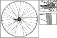 🚲 wheel master kt-305 coaster brake rear wheel - 26 x 1.75/2.125, silver alloy, 14g ss spokes - complete with trim kit logo