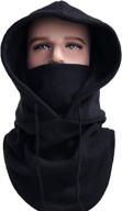 ❄️ winter beanie for men: balaclava ski face mask & fleece neck gaiter for dust & wind protection logo