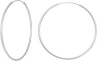 chic minimalist large hoop earrings: thin gold hoops in 1.2mm sterling silver, available in multiple sizes and colors logo