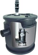 🚽 burcam 401446p 3/4hp all-in-one sewage grinder pump system, black логотип