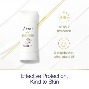 img 2 attached to 🥥 Dove Advanced Care Women's Antiperspirant Deodorant Stick - Caring Coconut Scent, 48 Hour Protection, Soft & Comfortable Underarms - 2.6 oz, Pack of 2