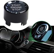 🔲 lanyun crystal style engine start stop switch ignition button with off button (black) - f30 f10 f20 f22 f32 f15 f48 g30 g02 accessories logo