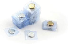 img 2 attached to Set of 10 Magnetic Snap PVC Hidden Purse Closure Fasteners (13mm, 15mm, 18mm, 20mm) - Sew-in Option Included