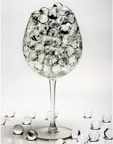 img 2 attached to 💎 Hicarer 10,000 прозрачных бусин для ваз: водные гелиевые бусины, растущие кристальные жемчужины для украшения свадебного центрального стола