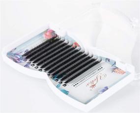 img 2 attached to Yelix Camellia Lashes Pandora Eyelash Extensions - Individual Mixed Length Strip, 0.07mm Thickness, Blossom 3D-6D Effect Volume Lash (D Curl 10-12-14mm)