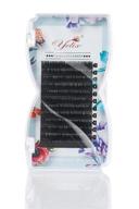 yelix camellia lashes pandora eyelash extensions - individual mixed length strip, 0.07mm thickness, blossom 3d-6d effect volume lash (d curl 10-12-14mm) logo