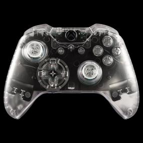 img 2 attached to 🎮 DeHasion Replacement Full Housing Shell Set with 3.5mm Port for Xbox One Controller: Matte Finish, Clear