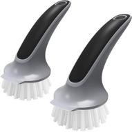 🧽 mr.siga pot and pan cleaning brush, kitchen dish brush set - pack of 2 logo