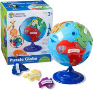 learning resources puzzle globe pieces logo
