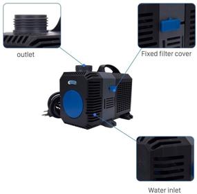 img 2 attached to High-Performance 3200/4200 GPH Submersible Water Pump for Aquariums, Fish Ponds, and Hydroponics