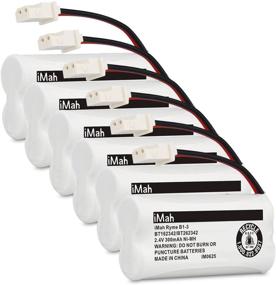 img 4 attached to iMah Ryme B1-3 BT162342 BT262342 Cordless Phone Batteries - Pack of 6 🔋 - Compatible with VTech CS6409 CS6419 CS6429 CS80100 AT&amp;T CL81101 EL5210 EL52400 Handset Telephones