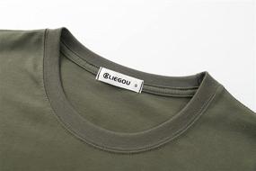 img 2 attached to 👕 KLIEGOU Trendy ArmyGreen Hipster Crewneck T Shirt for Fashion-Forward Individuals