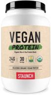 staunch vegan protein 2lbs chocolate logo