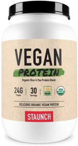 img 4 attached to Pокактушка Staunch Vegan Protein 2 фунта Шоколад