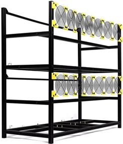 img 1 attached to 🔥 Корпус для майнинга Veddha 8-GPU - Алюминиевый сборный каркас для майнеров с возможностью установки вентилятора - Ethereum (ETH, ETC), ZCash (ZEC), Monero (XMR), Bitcoin (BTC) - Версия для лёгкой установки (8GPU-3C)