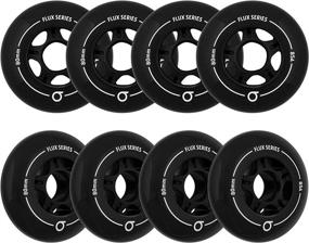 img 4 attached to 🛼 ZORA SKATES Flux 1 80mm Inline Skate Wheels 85A - Premium Replacement Skate Wheels for Roller Hockey or Street Skating, Versatile for Indoor & Outdoor Use, 8 Pack (Bearings Excluded)