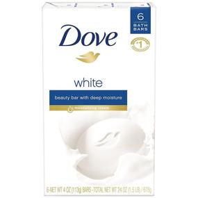 img 2 attached to 🧼 Dove Beauty Bar: 6-Pack, 4 oz Each, Unscented, Blue, 24 oz Total