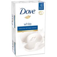 🧼 dove beauty bar: 6-pack, 4 oz each, unscented, blue, 24 oz total logo