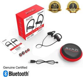 img 3 attached to 🎧 AVAZI Wireless Earbuds - Premium Quality Sport IPX7 Waterproof Headphones for Kindle, Running, and Gym Activities - Richer Bass HiFi Stereo In-Ear Earphones with 7-9 Hrs Playback - Noise Cancelling Mic Included