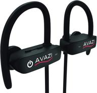 🎧 avazi wireless earbuds - premium quality sport ipx7 waterproof headphones for kindle, running, and gym activities - richer bass hifi stereo in-ear earphones with 7-9 hrs playback - noise cancelling mic included logo