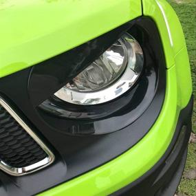 img 1 attached to 🐦 Yoursme Front Light Bezel Upgrade: Angry Bird Style Headlight Lamp Covers - Perfect Fit for Jeep Renegade 2015-2018