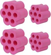 pink eggshell cup turner foam for 1/2&#34; pvc pipe | fits 30 oz & 20 oz tumblers, lowballs logo