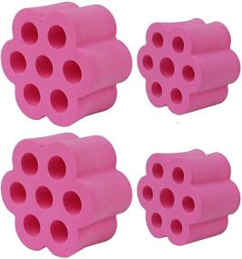 img 3 attached to Pink Eggshell Cup Turner Foam for 1/2&#34; PVC Pipe | Fits 30 oz & 20 oz Tumblers, Lowballs