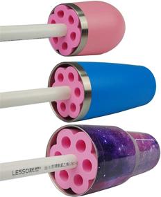 img 2 attached to Pink Eggshell Cup Turner Foam for 1/2&#34; PVC Pipe | Fits 30 oz & 20 oz Tumblers, Lowballs