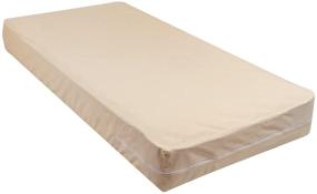 img 2 attached to 🌾 100% Organic Cotton Fleetwood Mattress Cover with Zipper Enclosure
