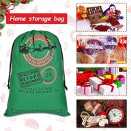 🎅 vintage embroidered christmas santa sack set - personalised xmas gift bags for kids, candy storage & decoration logo