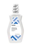 🌟 get sparkling smile with amazon brand solimo whitening mouthwash - alcohol-free & clean mint, 32 oz – pack of 1 logo