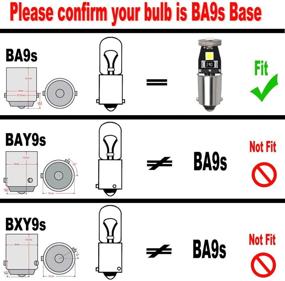 img 3 attached to 🔵 Yoper BA9S 53 57 1895 64111 LED Car Canbus Light Bulb 12V Deep Blue 10pcs