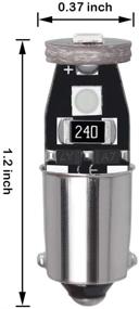 img 2 attached to 🔵 Yoper BA9S 53 57 1895 64111 LED Car Canbus Light Bulb 12V Deep Blue 10pcs