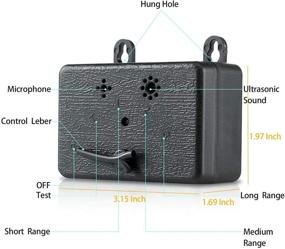 img 3 attached to 🐶 AHJDL Ultrasonic Dog Barking Deterrent Device - Silent and Effective Bark Control for Dogs - Indoor/Outdoor Anti-Barking Device with 50Ft Range and LED Indicator
