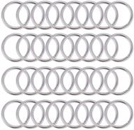 ph pandahall 200pcs 18mm silver aluminum open jump rings - ideal for choker necklaces, bracelet chain maille, and jewelry making connectors logo