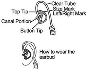 img 1 attached to Acoustic Earpiece Motorola Pairs Medium】 LeiMaxTe