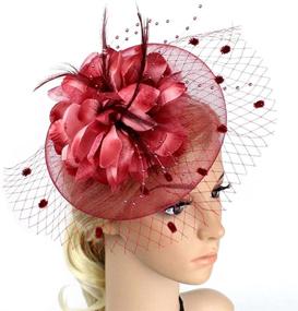 img 3 attached to 👒 Auranso Feather Fascinator Headband – Women's Accessories for Special Occasions and Events