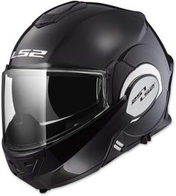 img 2 attached to 🔥 LS2 Helmets Modular Valiant Helmet - Gloss Black Medium: Superior Protection and Versatility