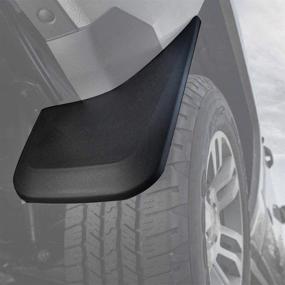 img 1 attached to 🚘 D-Lumina Mud Flaps for Dodge Ram (1500 2009-2018, 2500/3500 2010-2018) - Sleek Fit for Vehicles without OEM Fender Flares, Premium Front and Rear Splash Guards 4X4