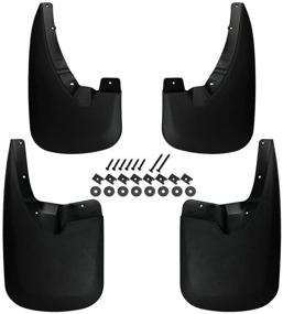 img 4 attached to 🚘 D-Lumina Mud Flaps for Dodge Ram (1500 2009-2018, 2500/3500 2010-2018) - Sleek Fit for Vehicles without OEM Fender Flares, Premium Front and Rear Splash Guards 4X4